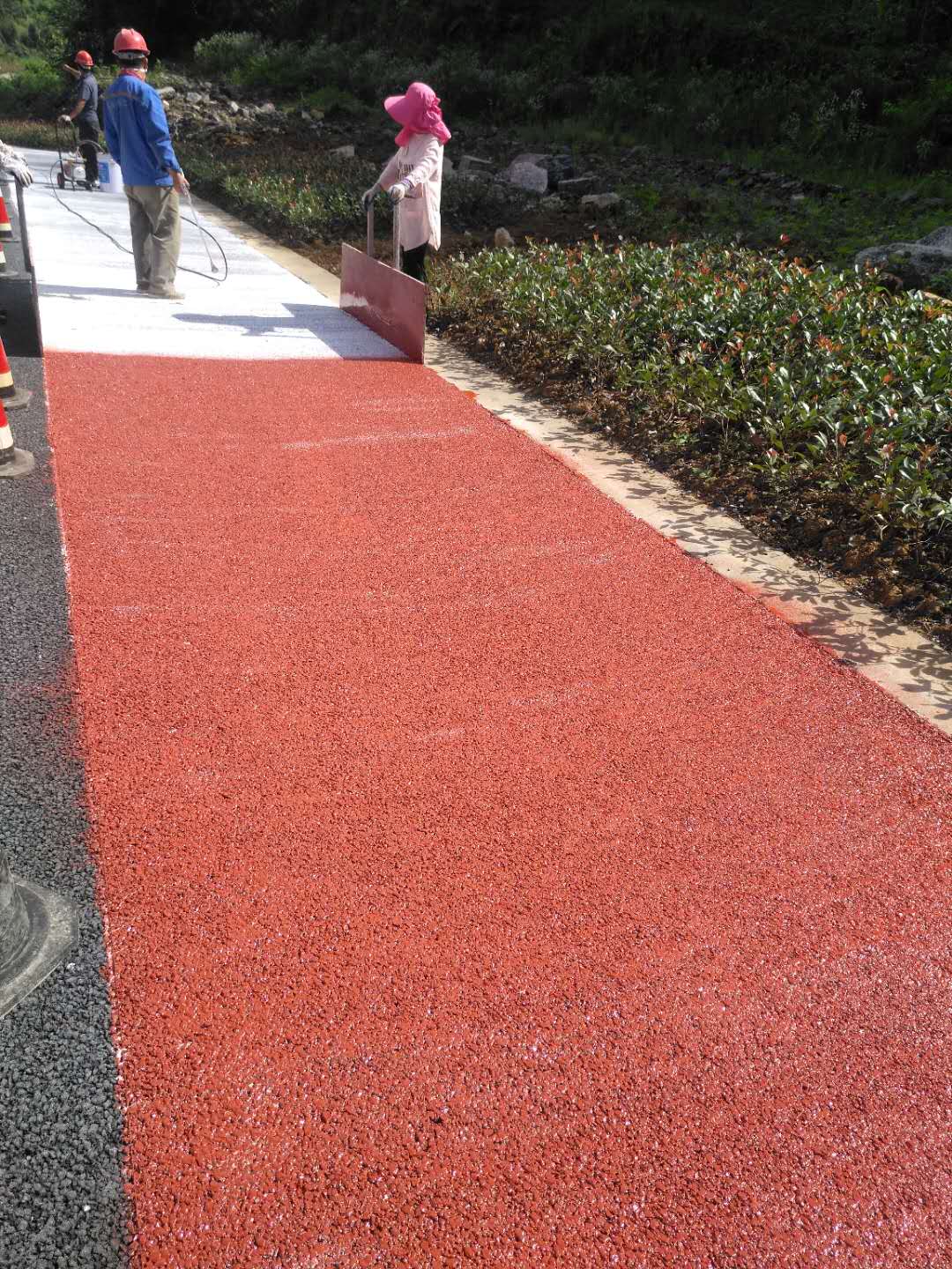 虹口路面改色喷涂施工